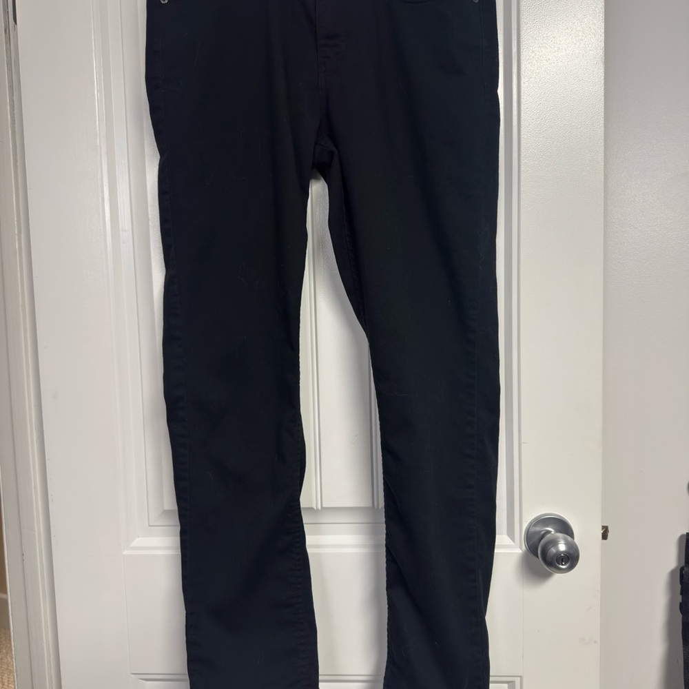DKNY Men's Black Chinos - Straight Leg